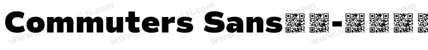 Commuters Sans字体字体转换